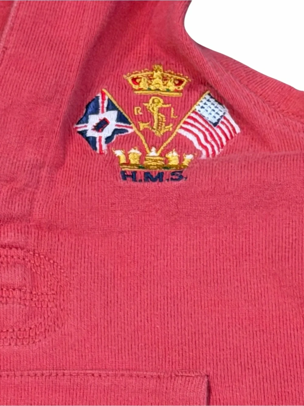 Ralph Lauren Coral Hooded Sleeveless Kids Dress, Size 4